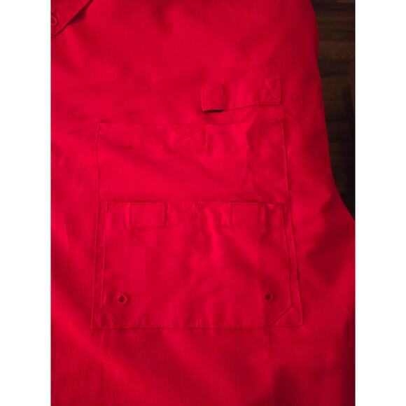 ProEdge Men's Maryland Terrapins Short Sleeve‎ 3XL Button-Down Shirt Red UPF 50+ - Picture 3 of 9